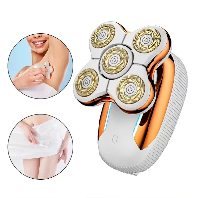  Tondeuse Corps Femme 5en1 HATTEKER 18K IPX6 Rechargeable L&eacute;g&egrave;re