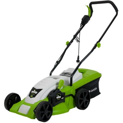 VITO Tondeuse &eacute;lectrique GARDEN 1400W - Coupe 34 cm - Hauteur de coupe 20-60 mm - Bac 35L