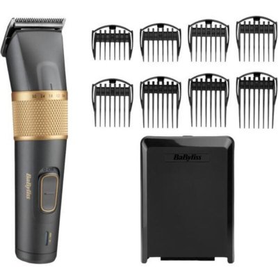 BABYLISS Tondeuse homme cheveux  E987E Graphite Precision Noir Or 