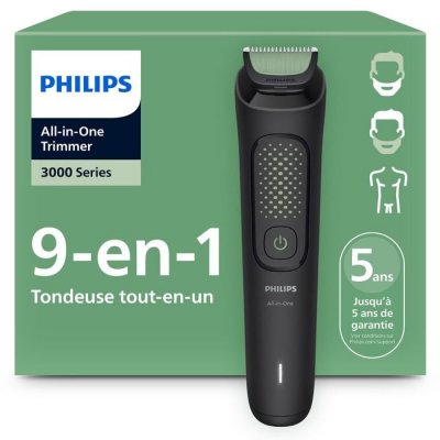 PHILIPS Tondeuse Homme  MG3945/15 All in One Series 3000 Noir et Vert