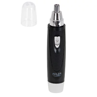 ADLER Tondeuse Nez et Oreilles &agrave; Piles Fabrilamp Noir