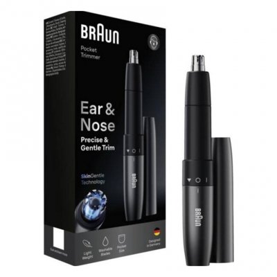 BRAUN Tondeuse oreilles et nez  EN 20 SkinGentle Noir - Neuf