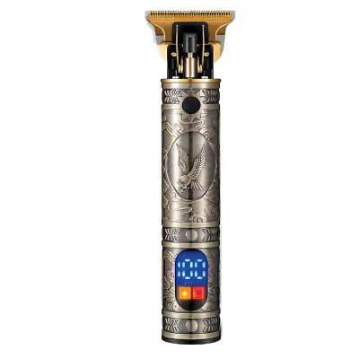 SOKANY Tondeuse pour Barbe / Cheveux Motif Aigle avec Ecran LED Tra&ccedil;age Pr&eacute;cis Bronze
