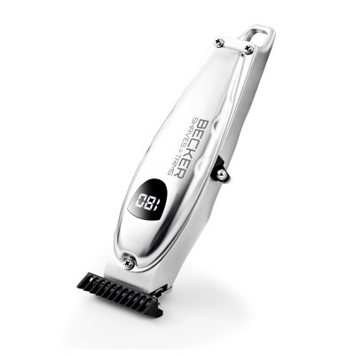 BECKER SHAVES ET TRIMS Tondeuse pro en m&eacute;tal avec lames en inox et pochette vmax+ becker