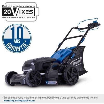 SCHEPPACH Tondeuse sans fil BC-MP470-X SET XL2x2 - coupe 73 cm - 20V IXES - avec batterie et chargeur