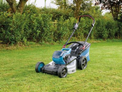 ERBAUER Tondeuse sans fil sur batterie tract&eacute;e 36 v 46 cm (avec 2 batteries et chargeur)