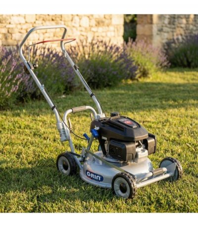 GRIN Tondeuse thermique 46 cm, moteur Honda GCV170, 166 cm&sup3;, mulching ultra-fin -  HM46-HONDA 