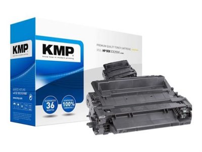 KMP Toner compatible noir  1222,8300 remplace HP 55X, CE255X 12500 pages 1 pc(s)