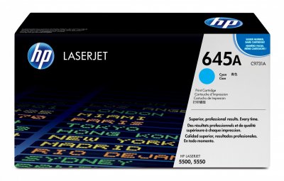 HP Toner Cyan  pour Color LaserJet 5500 -5550 (645A)