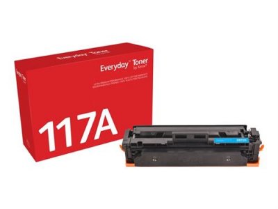  Toner Everyday Cyan Compatible avec HP 117A (W2071A), Capacit&eacute; Standard