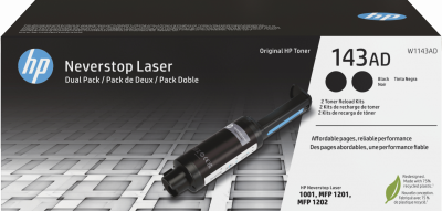 HP Toner  143A Noir Neverstop x2
