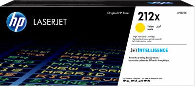 HP Toner  212X cartouche d'origine - Jaune - W2122X 
