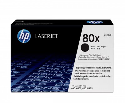 HP Toner  CF280X n&deg;80X - Noir
