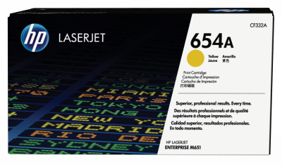 HP Toner  CF332A n&deg;654A - Yellow