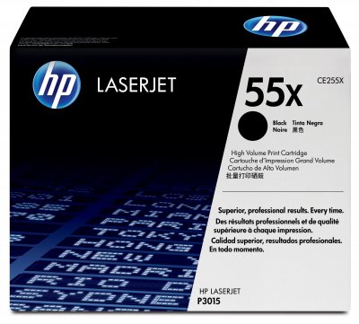 HP Toner  LaserJet 55X (CE255X) - Noir