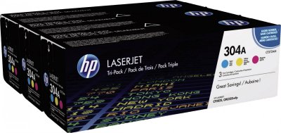 HP Toner  lasertjet 304a - 3 couleurs