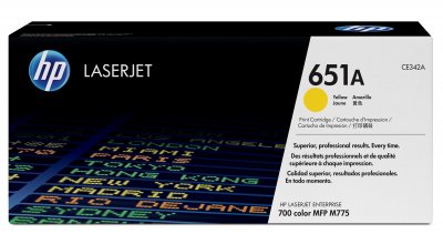 HP Toner  TONER CARTRIDGE 651A YELLOW,.