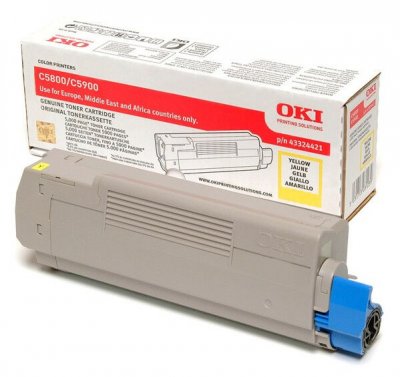 OKI Toner jaune  pour imprimante C5800/C5900