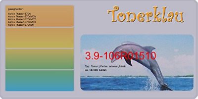 XEROX Toner laser 106R1510 -  - Noir