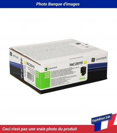 LEXMARK Toner laser 74C2SY0 -  - Jaune