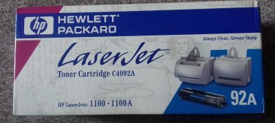 HP Toner Laser C4092A - - N&deg;92A Noir