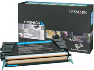 LEXMARK Toner laser C736H1CG -  - Cyan