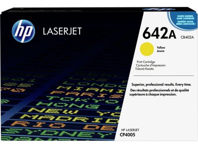 HP Toner laser CB402A -  - 642A - Jaune