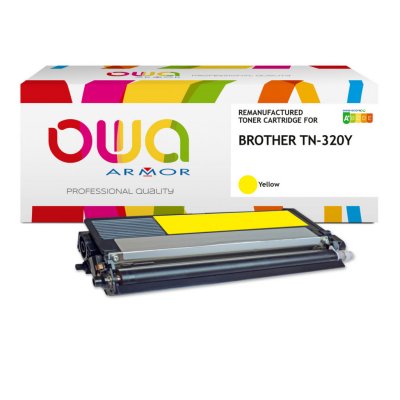 OWA Toner laser compatible BROTHER TN-320Y -  - Jaune