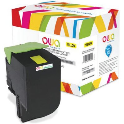 OWA Toner laser compatible LEXMARK 802YK -  - Jaune