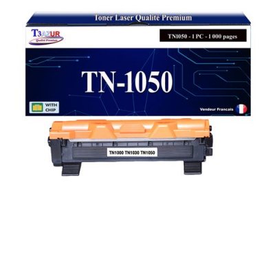 Toner Laser compatible pour Brother DCP-1610W, DCP-1612W, TN1050 Noir - 