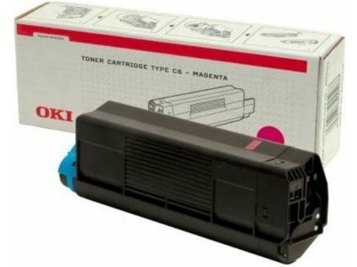 OKI Toner Magenta  42127406 ( TYPE C6 ) haute capacit&eacute;