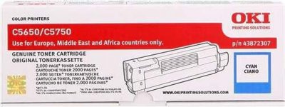 OKI Toner  43872307 C5650/5750 - Cyan