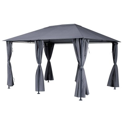 HESPERIDE Tonnelle de jardin Santorini 3 x 4 m Ardoise - Hesp&eacute;ride