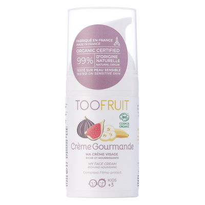 TOOFRUIT  Cr&egrave;me Gourmande Cr&egrave;me Visage Enfants Banane - Figue Bio