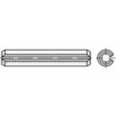 TOOLCRAFT  1068869 Goupilles (&Oslash; x L) 1.5 mm x 10 mm acier inoxydable 100 pc(s)