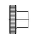 TOOLCRAFT  - 107574 &Eacute;crou molet&eacute; M3 din 466 acier 100 pc(s)
