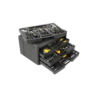 TOOLLAND  Bo&icirc;te &agrave; outils 99 pcs Noir HST0099