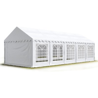 TOOLPORT 5x10 m Tente de r&eacute;ception/Barnum Blanc Toile de Haute qualit&eacute; env. 500g/m&sup2; PVC
