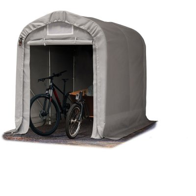 INTENT24 TOOLPORT Tente garage 1,6x2,4m 550 g/m&sup2; gris imperm&eacute;able abri PVC