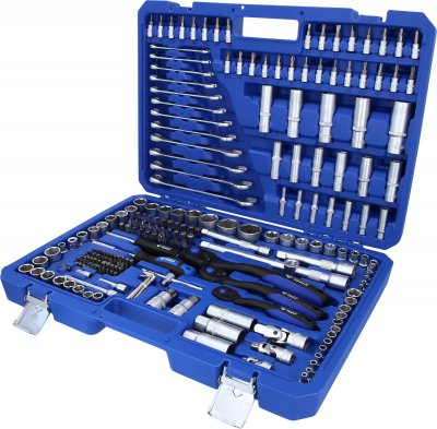 BRILLIANT TOOLS Tools - Coffret de douilles et cliquets 1/4, 1/2, 3/8 216 pcs
