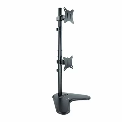 TOOQ  Db1703tnv-b Vertical Double Monitor Stand 17-32&acute;&acute; Argent&eacute;