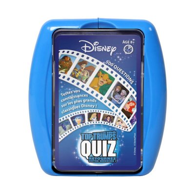 WINNING MOVES TOP TRUMPS - DISNEY Quiz 500 Questions