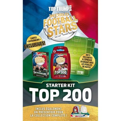 WINNING MOVES Top Trumps World Football Stars - Starter Kit Top 200 - Jeu de cartes