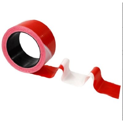 NOVAP TOPCAR - Ruban haute r&eacute;sistance 50mmx100m Rouge/Blanc - 3055016