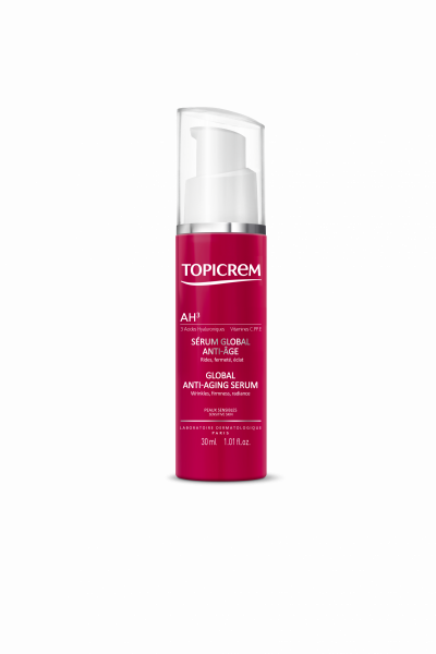 TOPICREM  AH3 - S&eacute;rum Global Anti-&acirc;ge &agrave; l'Acide Hyaluronique, 30ml