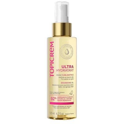 TOPICREM  Huile Multi-Usages Ultra Hydratante 24H 125 ml