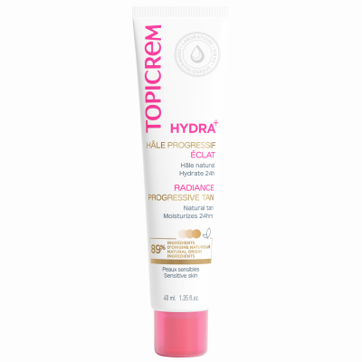 TOPICREM  HYDRA+ - H&acirc;le Progressif &Eacute;clat - Peaux Sensibles, 40ml