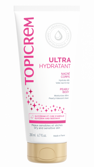 TOPICREM  Peaux Sensibles Ultrahydratant Nacr&eacute; Corps 200ml