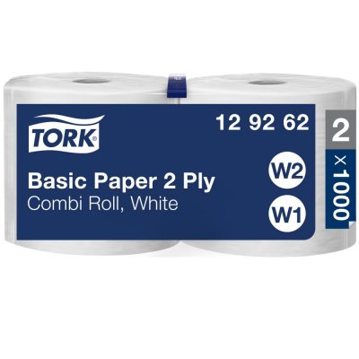 TORK  Basic Rouleau Combi Chiffon D'essuyage 2 Pli W1/w2
