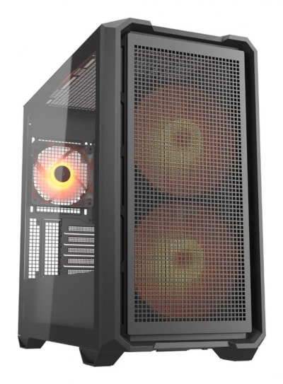 COUGAR Torre gaming  MX600 MINI Negro Mini Tower micro ATX 2x160mm ARGB USB-C